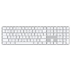 Клавиатура беспроводная Apple Magic Keyboard with Touch ID and Numeric Keypad (MK2C3) White