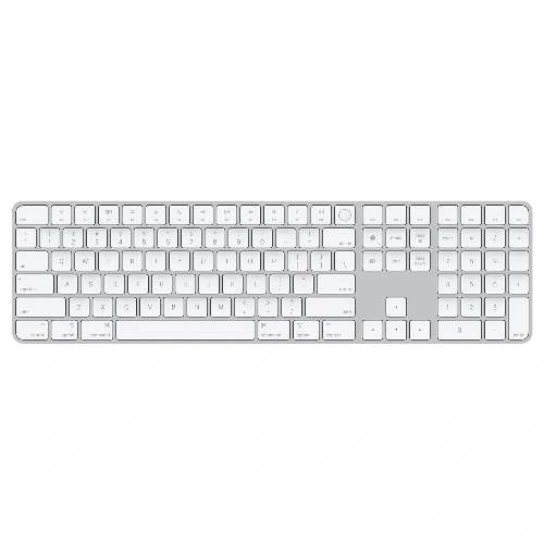 Клавиатура беспроводная Apple Magic Keyboard with Touch ID and Numeric Keypad (MK2C3) White