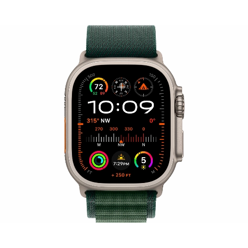 Смарт-часы Apple Watch Ultra 2 49 мм Natural Titanium Case with Dark Green Alpine Loop Medium