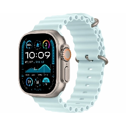 Смарт-часы Apple Watch Ultra 2 49 мм Natural Titanium Case with Ice Blue Ocean-Band Small/Medium/Large