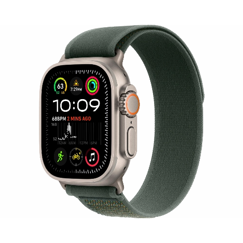 Смарт-часы Apple Watch Ultra 2 49 мм Natural Titanium Case with Green Trail Loop Medium