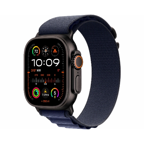 Смарт-часы Apple Watch Ultra 2 49 мм Black Titanium Case with Navy Alpine Loop Medium