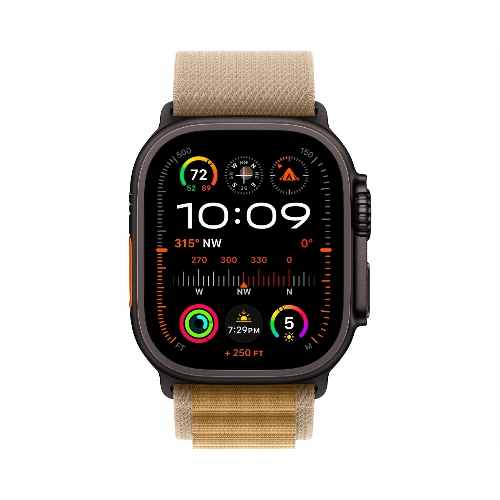 Смарт-часы Apple Watch Ultra 2 49 мм Black Titanium Case with Tan Alpine Loop Medium