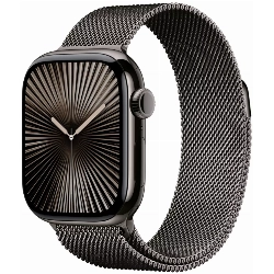 Умные часы Apple Watch Series 10 42 мм, Titanium Case Cellular, Milanese Loop, Black