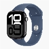 Умные часы Apple Watch Series 10 42 мм, S/M 130-200 мм, Jet Black Aluminium Case GPS, Denim