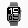 Умные часы Apple Watch Series 10 42 мм, S/M 130-200 мм, Jet Black Aluminium Case GPS, Stone Gray