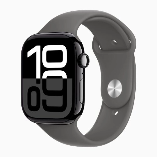 Умные часы Apple Watch Series 10 42 мм, S/M 130-200 мм, Jet Black Aluminium Case GPS, Stone Gray