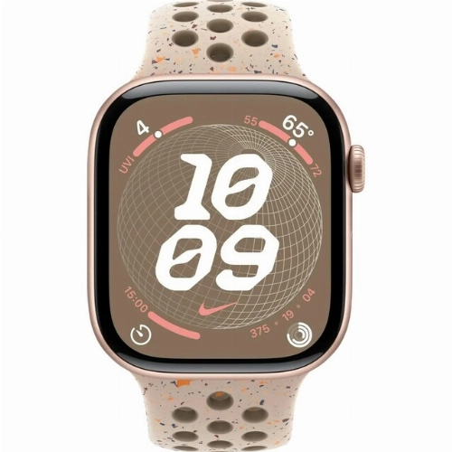 Умные часы Apple Watch Series 10 46 мм, M/L 140-245, Rose Gold Aluminium Case GPS, Desert Stone Nike Band