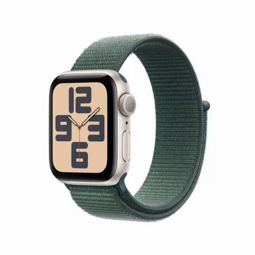 Умные часы Apple Watch Series SE Gen 2 44 мм Starlight Aluminium Case, Green Sport Loop