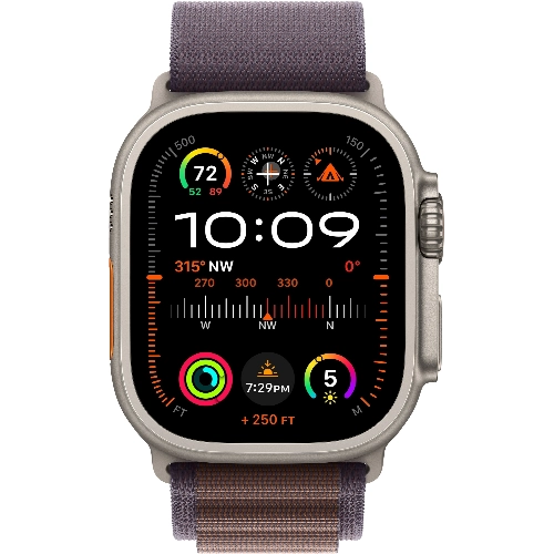 Смарт-часы Apple Watch Ultra 2, 49 мм Titanium Case with Indigo Alpine Loop - S/M/L