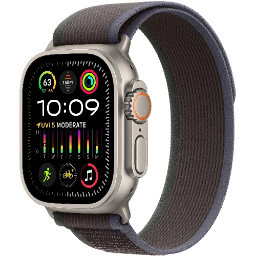 Смарт-часы Apple Watch Ultra 2, 49 мм Titanium Case with Blue/Black Trail Loop - S/M-M/L