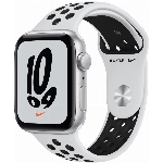 Умные часы Apple Watch Nike SE GPS 44 мм Aluminium Case, чистая платина/черный