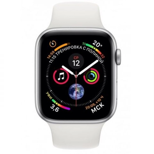 Умные часы Apple Watch Series 4 44 мм, серебристый