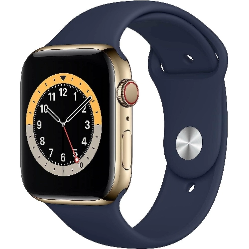Умные часы Apple Watch Series 6 40 мм GPS + Cellular, золотистый/тёмно-синий