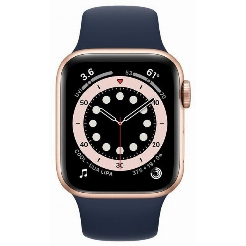 Умные часы Apple Watch Series 6 40 мм GPS + Cellular, золотистый/тёмно-синий
