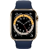 Умные часы Apple Watch Series 6 44 мм GPS + Cellular, золотистый/тёмно-синий