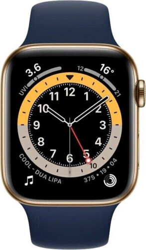 Умные часы Apple Watch Series 6 44 мм GPS, золотистый/тёмно-синий