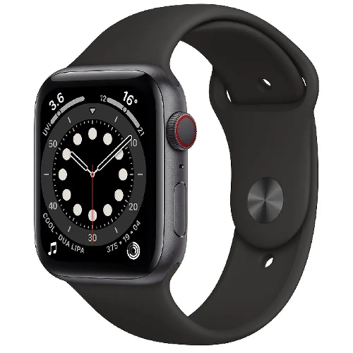 Умные часы Apple Watch Series 6 44 мм GPS + Cellular, графит/черный