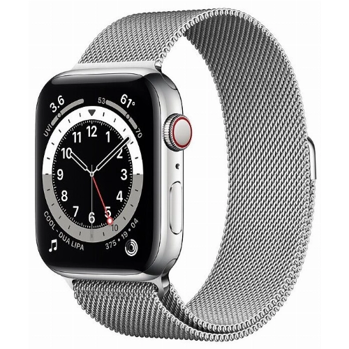 Умные часы Apple Watch Series 6 44 мм GPS, серебристый/серебристый Milanese Loop