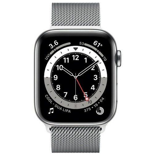 Умные часы Apple Watch Series 6 44 мм GPS, серебристый/серебристый Milanese Loop