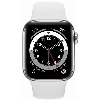 Умные часы Apple Watch Series 6 40 мм GPS + Cellular, серебристый/белый