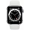Умные часы Apple Watch Series 6 44 мм GPS, серебристый/белый