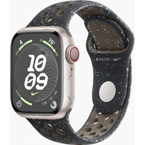 Умные часы Apple Watch Series 9 45 мм Aluminium Case, Nike Starlight/Midnight Sky Sport Band
