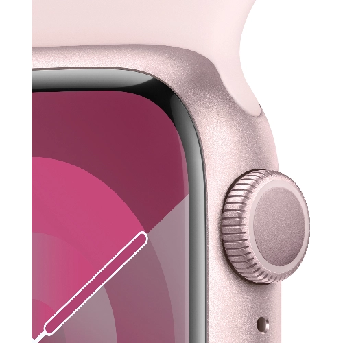 Умные часы Apple Watch Series 9 41 мм Aluminium Case, Pink/Light Pink Sport Band