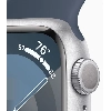Умные часы Apple Watch Series 9 41 мм Aluminium Case, Silver/Storm Blue Sport Band