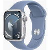 Умные часы Apple Watch Series 9 41 мм Aluminium Case, Silver/Winter Blue Sport Band