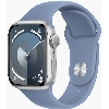 Умные часы Apple Watch Series 9 41 мм Aluminium Case, Silver/Winter Blue Sport Band