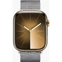 Умные часы Apple Watch Series 9 45 мм Steel Case, Silver Milanese Loop