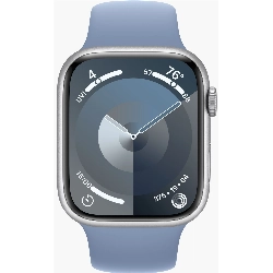 Умные часы Apple Watch Series 9 45 мм Aluminium Case, Silver/Winter Blue Sport Band