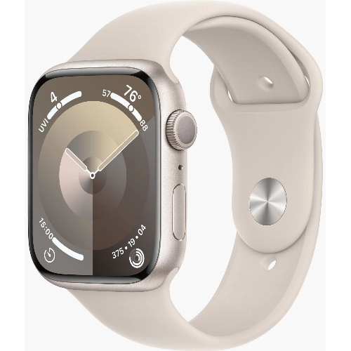 Умные часы Apple Watch Series 9 45 мм Aluminium Case, Starlight Sport Band