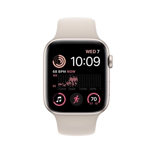 Умные часы Apple Watch Series SE Gen 2 44 мм Aluminium Case, Starlight Sport Band