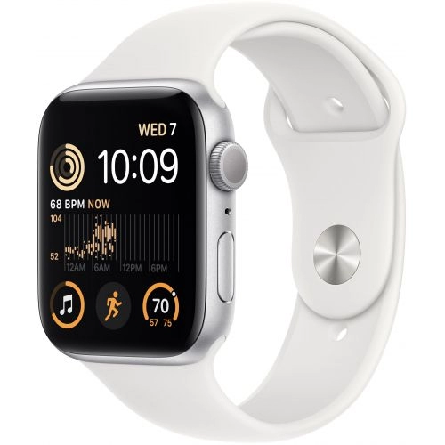 Умные часы Apple Watch Series SE Gen 2 40 мм Aluminium Case, Silver/White Sport Band