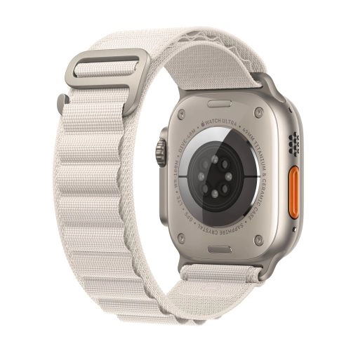 Apple Watch Ultra GPS + Cellular, 49 мм, корпус из титана, ремешок Alpine цвета «сияющая звезда», размер S, M, L