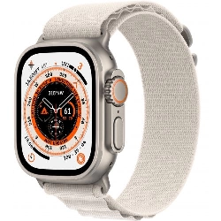 Apple Watch Ultra GPS + Cellular, 49 мм, корпус из титана, ремешок Alpine цвета «сияющая звезда», размер S, M, L