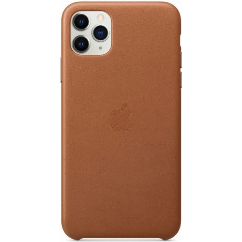Чехол Apple кожаный для iPhone 11 Pro Max, золотисто‑коричневый