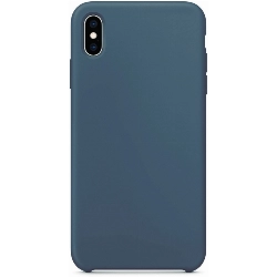 Чехол moonfish для iPhone XS, силикон, тёмно-синий