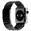 Металлический ремешок на Apple Watch 1-7 и SE 42, 44 и 45 мм, черный