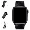 Металлический ремешок на Apple Watch 1-7 и SE 42, 44 и 45 мм, черный