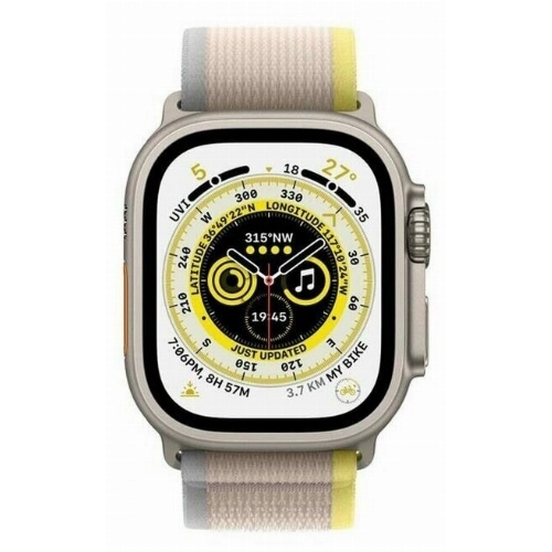 Ремешок для apple watch WiWU Trail Loop Watch Band 42, 44, 45, 49 мм, желтый с бежевым
